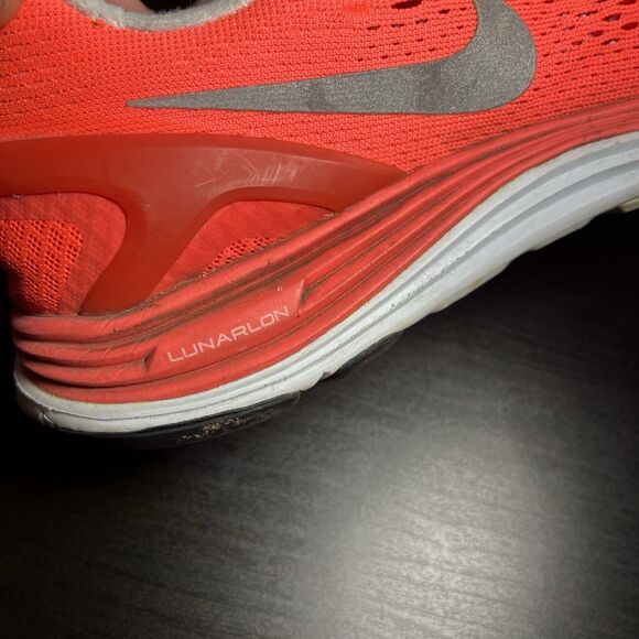 Nike Lunarglide 4 Women’s Size 7.5 Running Shoes Crimson Silver 3M 524978 604 - Picture 12 of 13